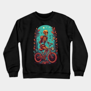 cycling skull Crewneck Sweatshirt